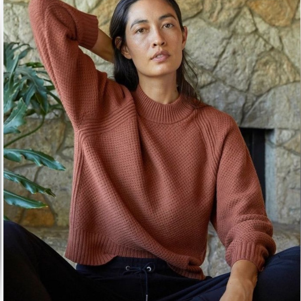 Everlane ReCashmere The Oversized Stroopwafel Crew in XS